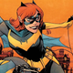 A crop of Sean Murphy's Batgirl #27 cover for DC Comics with Barbara Gordon in costume on her Batcycle and a Batarang in hand.